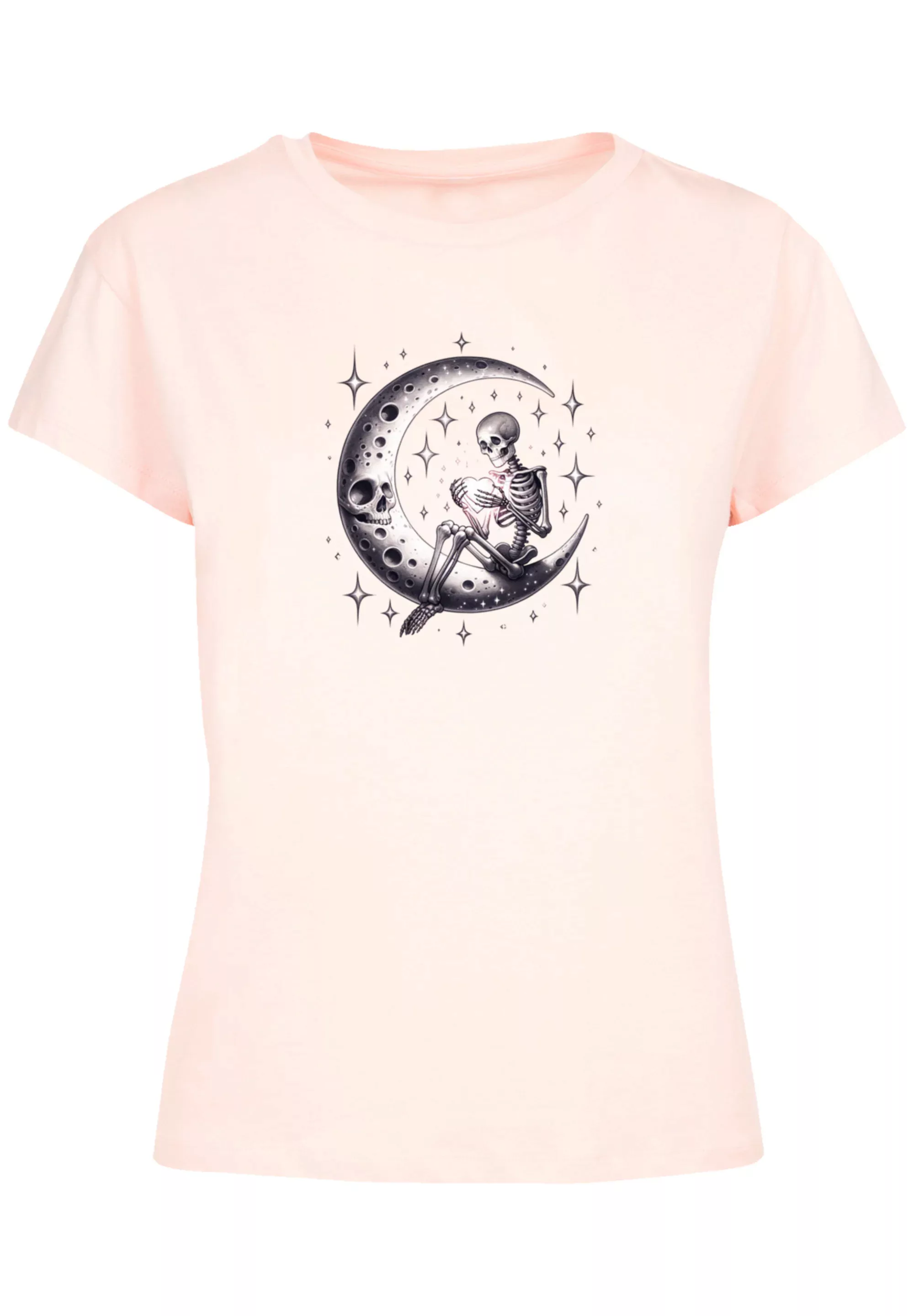 F4NT4STIC T-Shirt "Gothic Valentinstag Skelett Mond", Premium Qualität günstig online kaufen