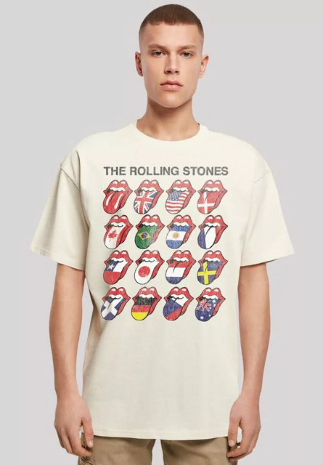 F4NT4STIC T-Shirt "The Rolling Stones Voodoo Lounge Tongues", Musik, Band, günstig online kaufen