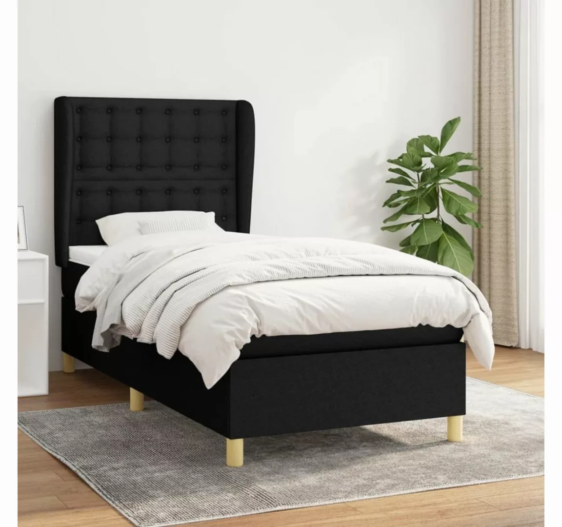 vidaXL Boxspringbett Bett Boxspringbett mit Matratze & Topper Stoff verschi günstig online kaufen