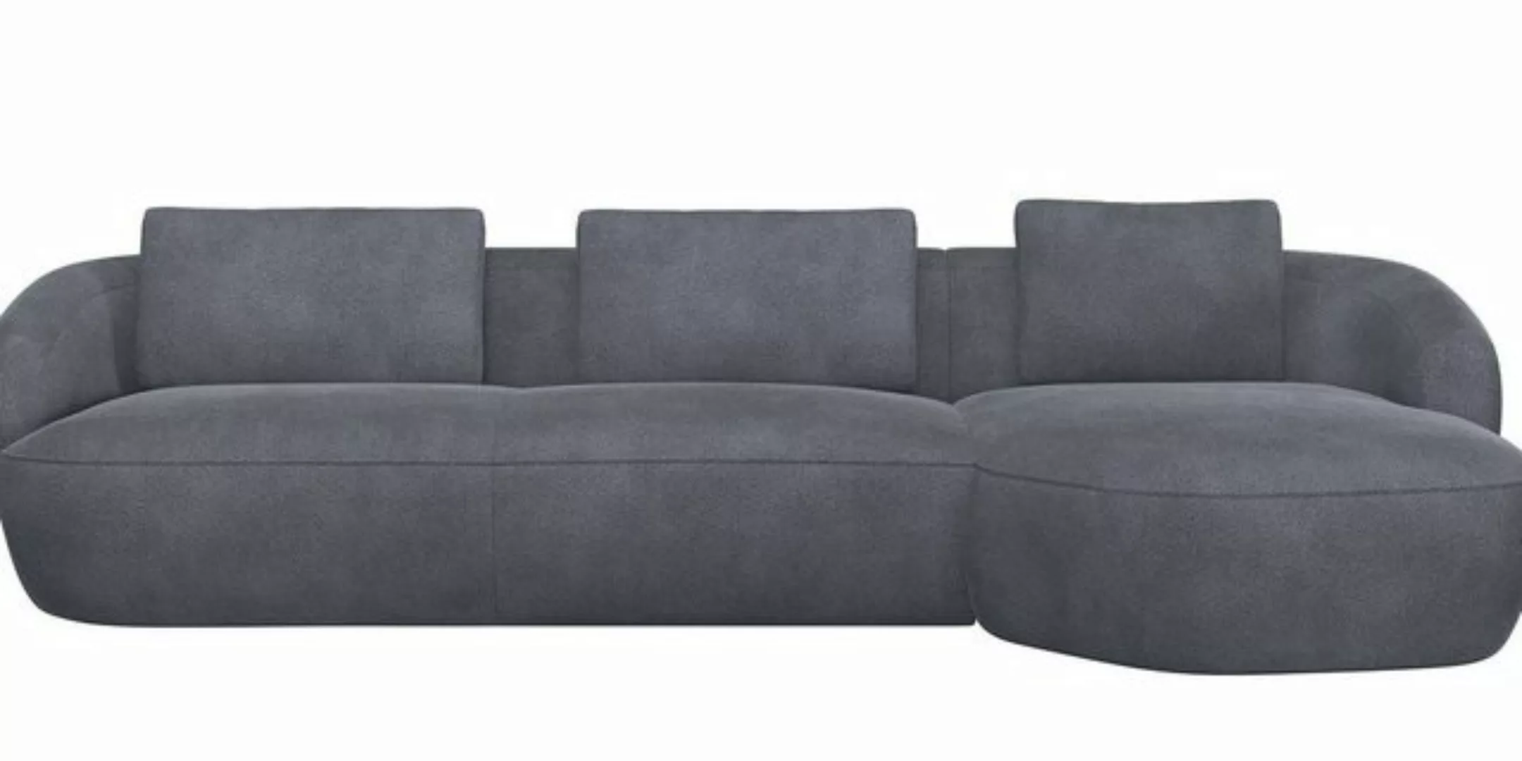 FLEXLUX Wohnlandschaft Torino, rund, L-Form, Sofa-Ecke mit Recamiere, Longc günstig online kaufen