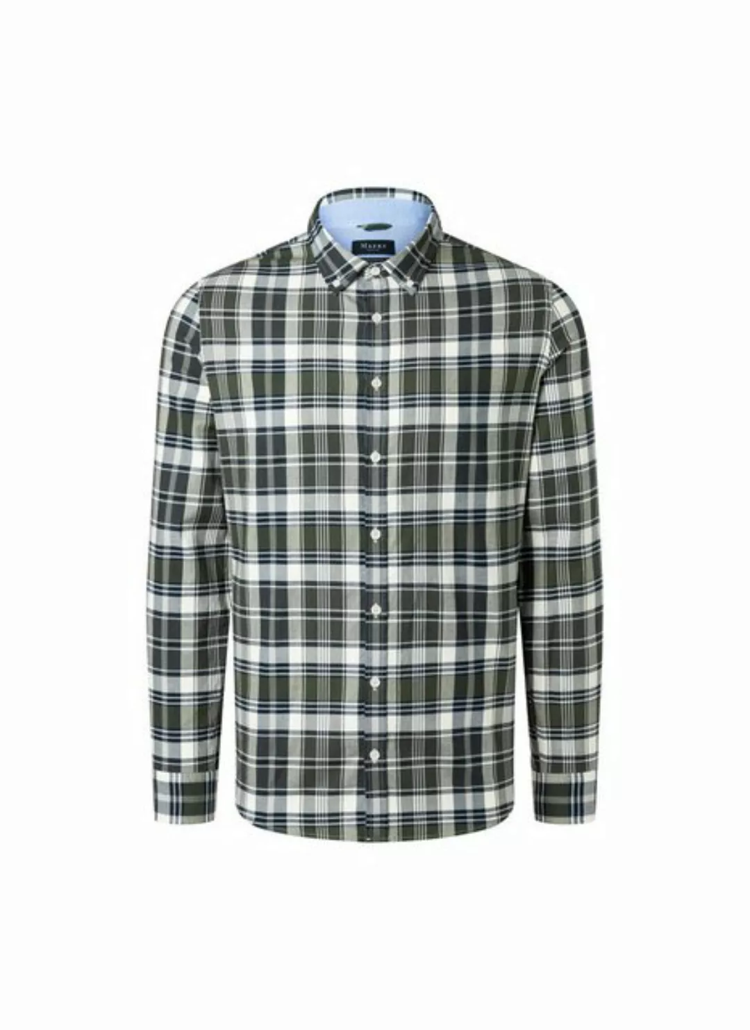 MAERZ Muenchen Karohemd leicht tailliert Button-Down-Kragen günstig online kaufen