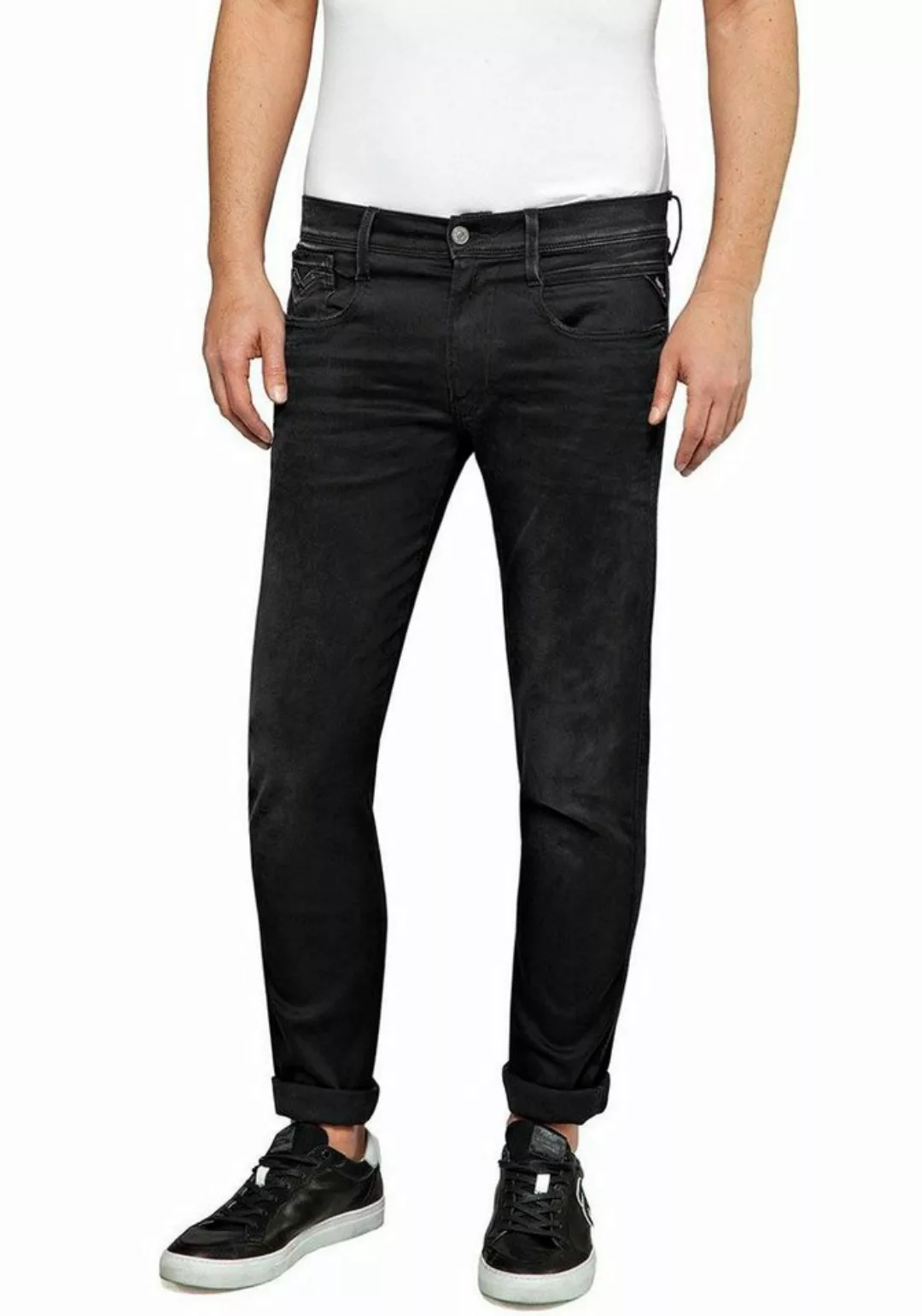 Replay Slim-fit-Jeans ANBASS HYPERFLEX BIO günstig online kaufen