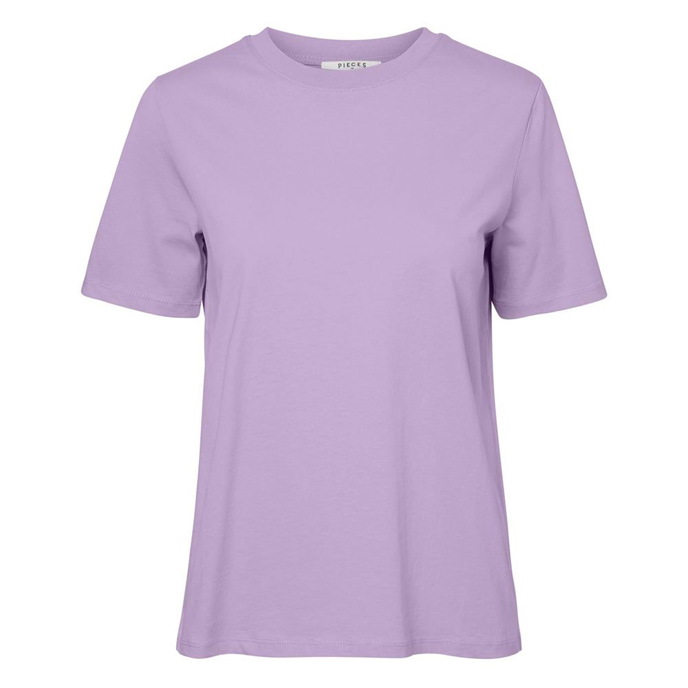 Pieces Ria Kurzarm Fold Up Solides T-shirt XL Orchid Bloom günstig online kaufen