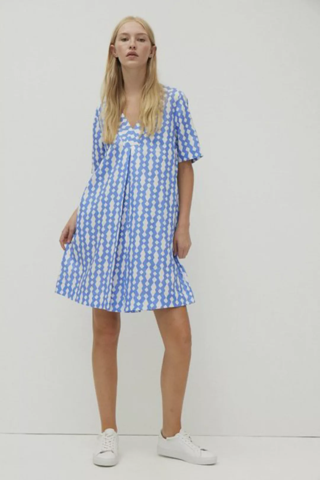 THE FASHION PEOPLE Midikleid Dress Linen AOP günstig online kaufen
