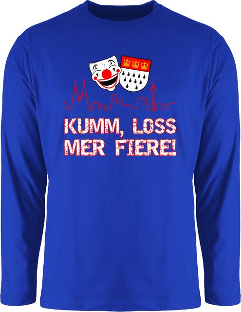 Shirtracer Rundhalsshirt Kumm loss mer fiere Kölle Alaaf I Köln Wappen Karn günstig online kaufen