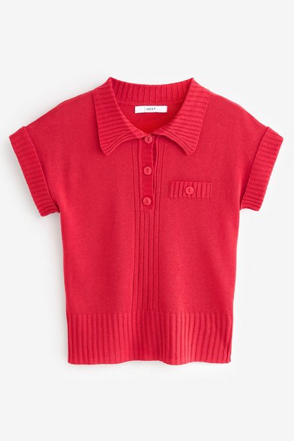 Next Poloshirt Kurzarm-Oberteil aus Leinen mit Polokragen (1-tlg) günstig online kaufen