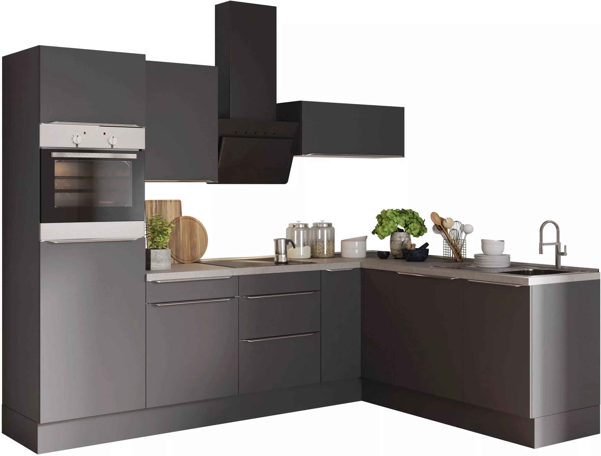 OPTIFIT Winkelküche "Aken", ohne E-Geräte, Stellbreite 200 x 270 cm günstig online kaufen