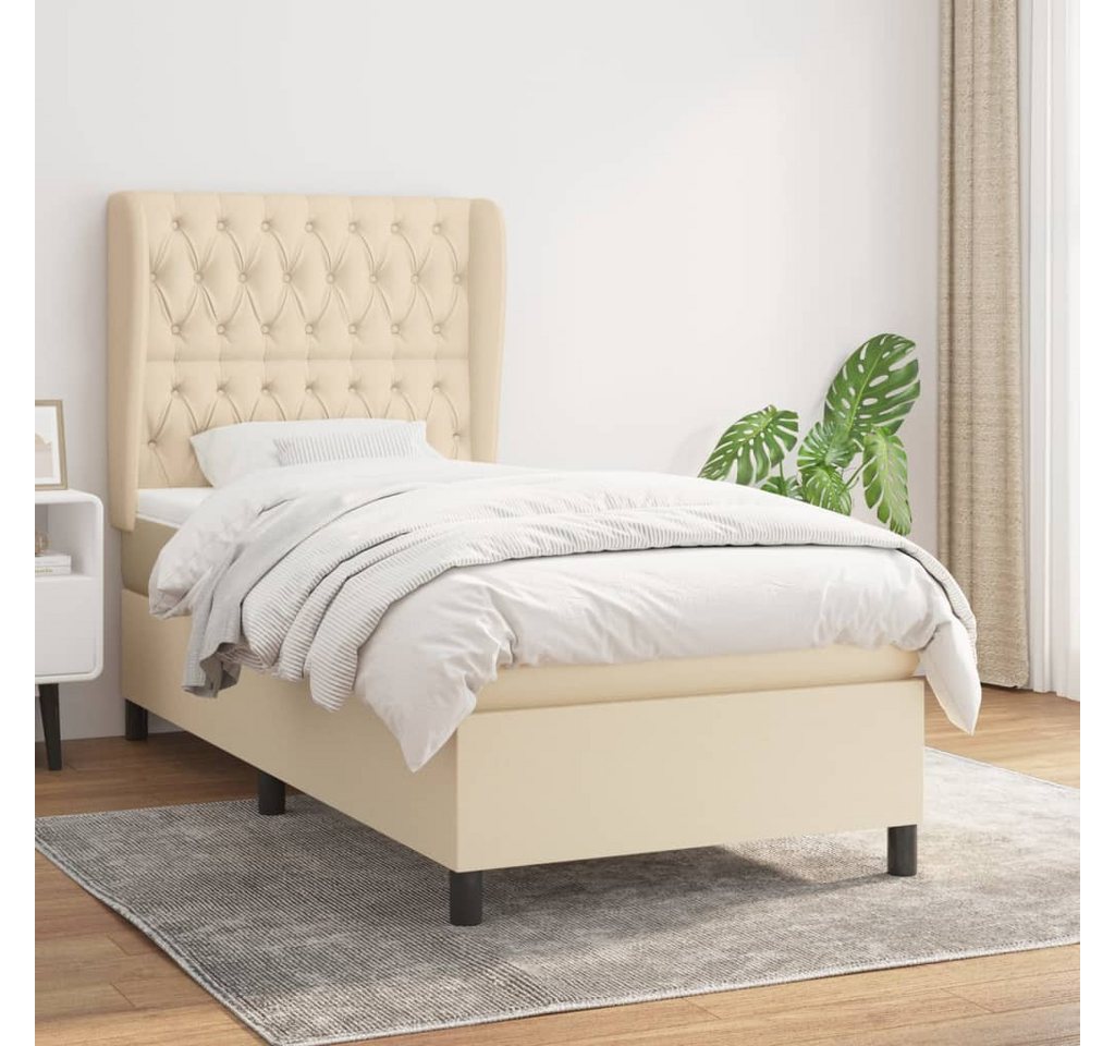 vidaXL Boxspringbett Bett Boxspringbett mit Matratze & Topper Stoff verschi günstig online kaufen