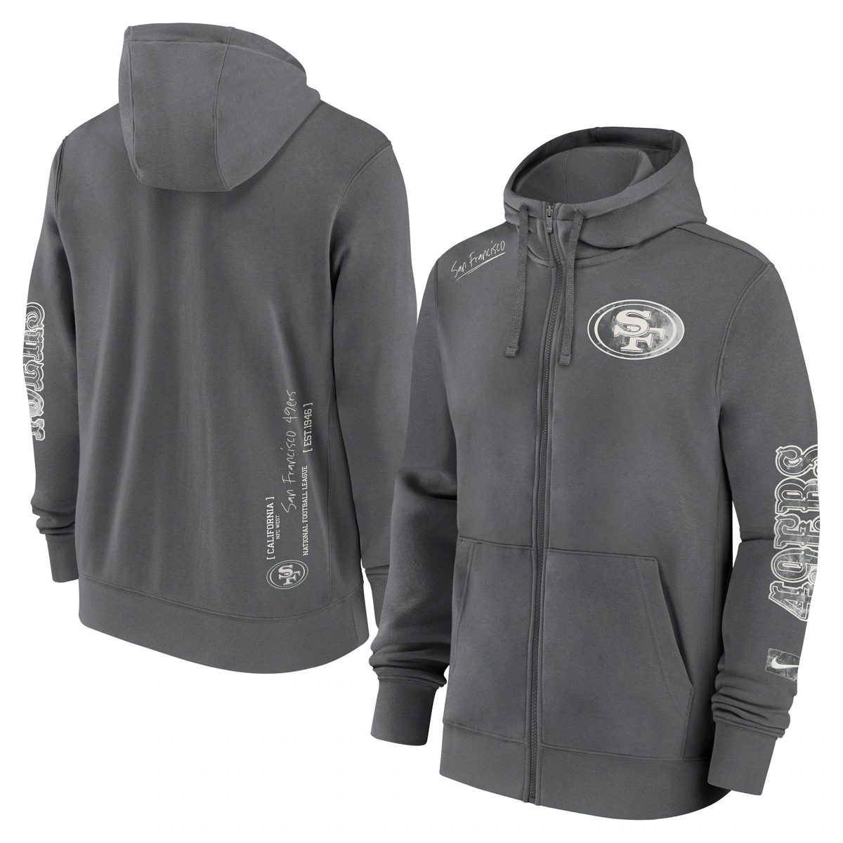 Nike Kapuzenpullover "Nike Hoodie San Francisco 49ers Nike Full-Zip Fleece" günstig online kaufen