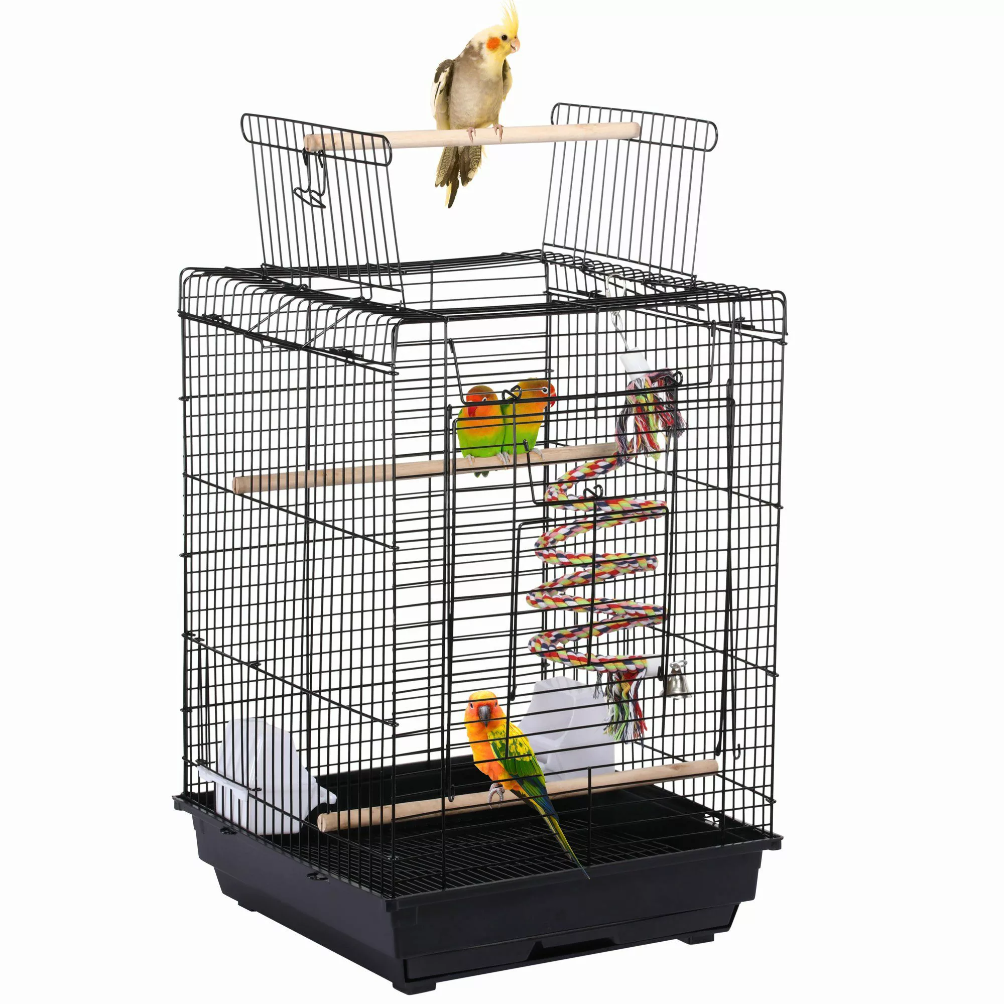 Yaheetech Vogelkäfig, Transportkäfig mit Vogelspielzeuge Wellensittichkäfig günstig online kaufen