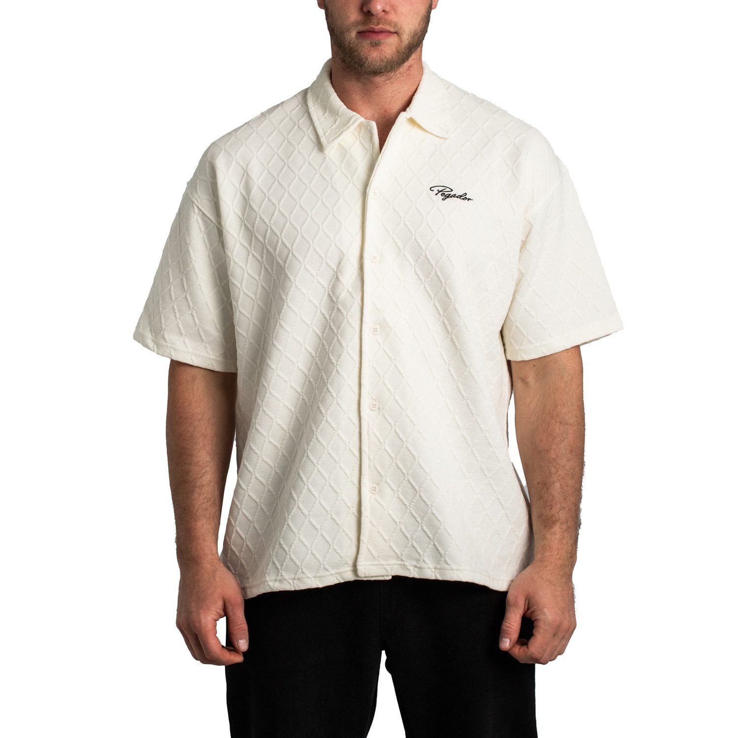 PEGADOR Kurzarmhemd Pegador Jovren Structured Shirt günstig online kaufen
