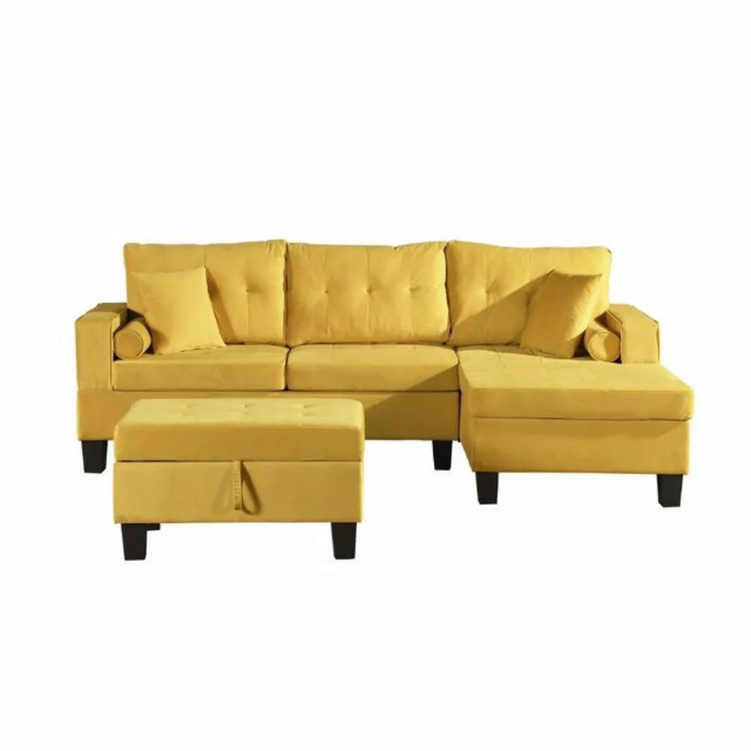 HOME DELUXE Ecksofa Sofa ROM, 242,6 x 154,3 x 90,8 cm 3 Teile, Eckteil link günstig online kaufen