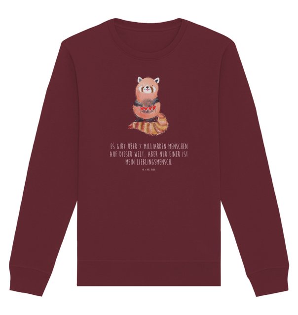 Mr. & Mrs. Panda Longpullover Größe M Roter Panda - Burgundy - Geschenk, lu günstig online kaufen