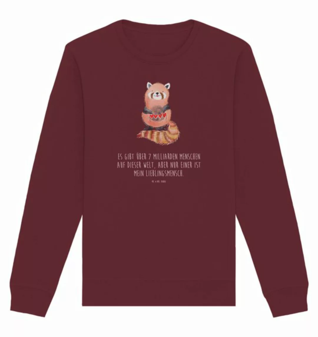 Mr. & Mrs. Panda Longpullover Roter Panda Größe XL - Burgundy - Geschenk, S günstig online kaufen