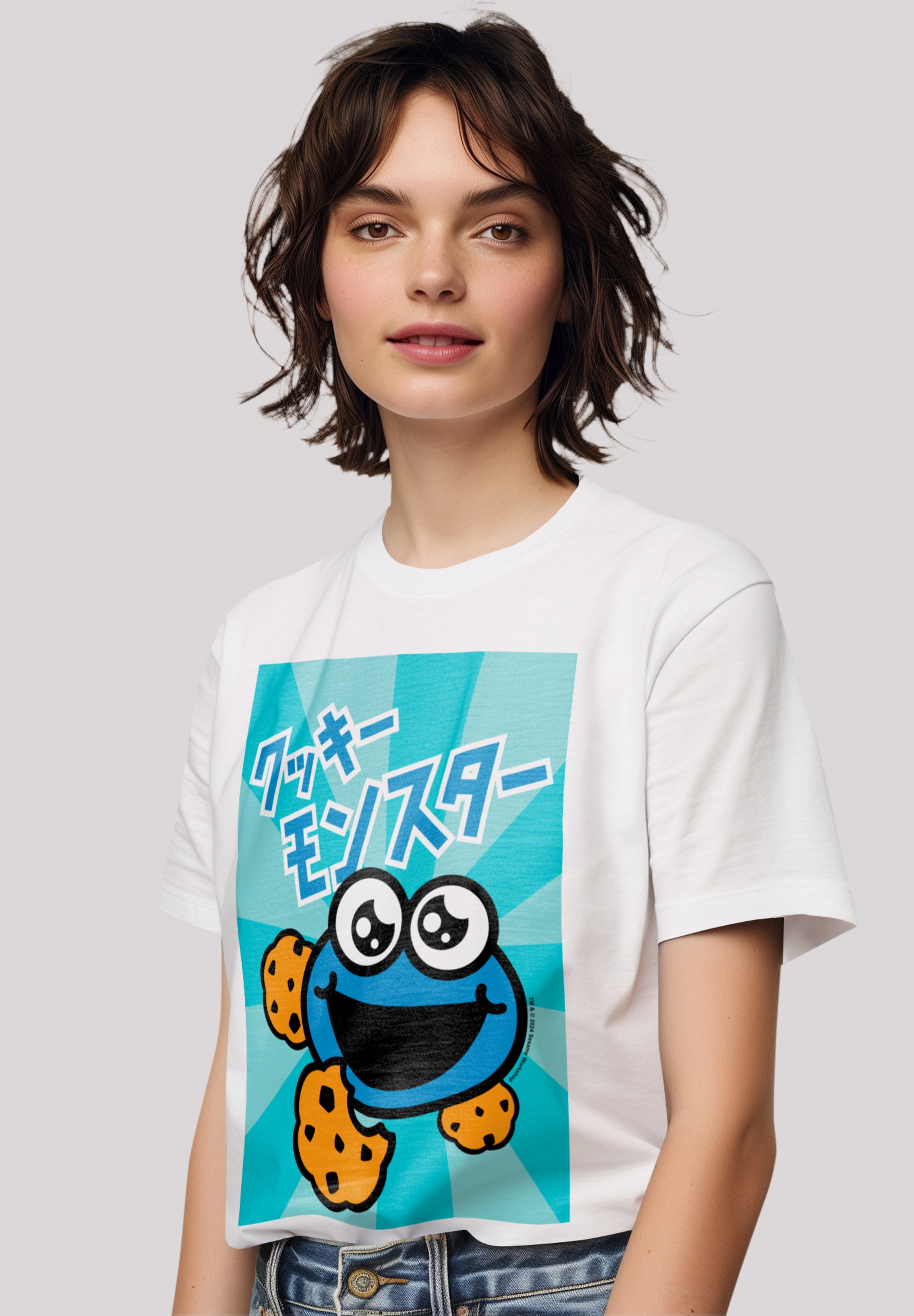 F4NT4STIC T-Shirt "Sesamstraße Cookie Monster Anime", Premium Qualität günstig online kaufen