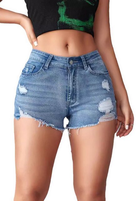 CHENIN Jeansshorts Stretch slim fit personalisierte street pants jeans shor günstig online kaufen