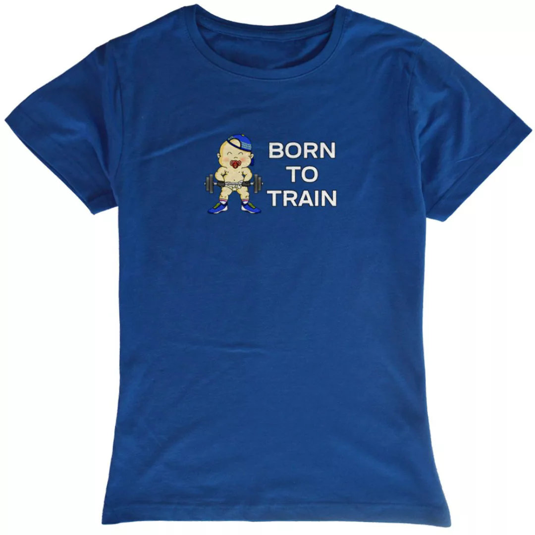Kruskis Born To Train Kurzärmeliges T-shirt S Royal Blue günstig online kaufen