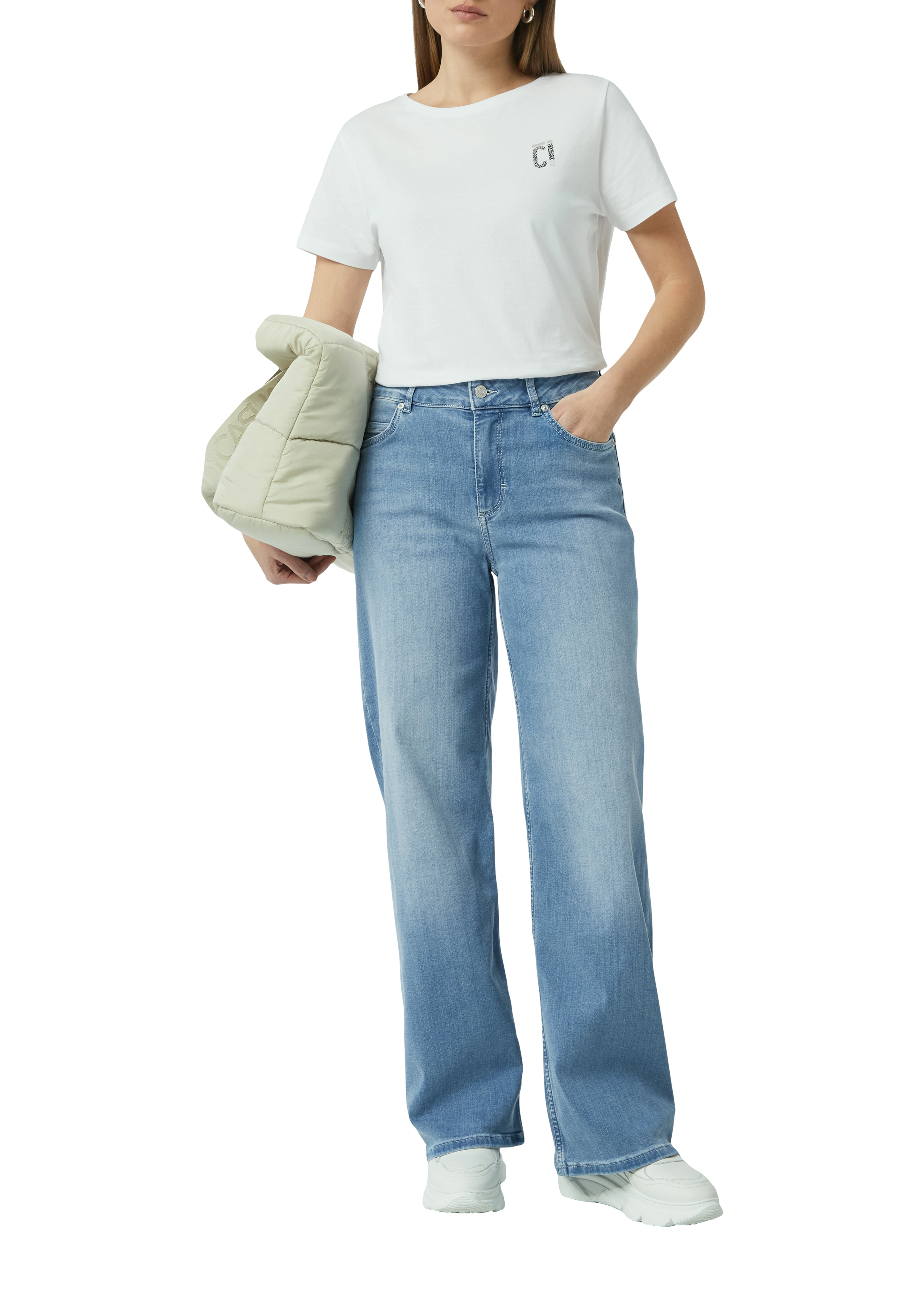 comma casual identity Weite Jeans, washed, relaxed fit, casual, Baumwollmix günstig online kaufen