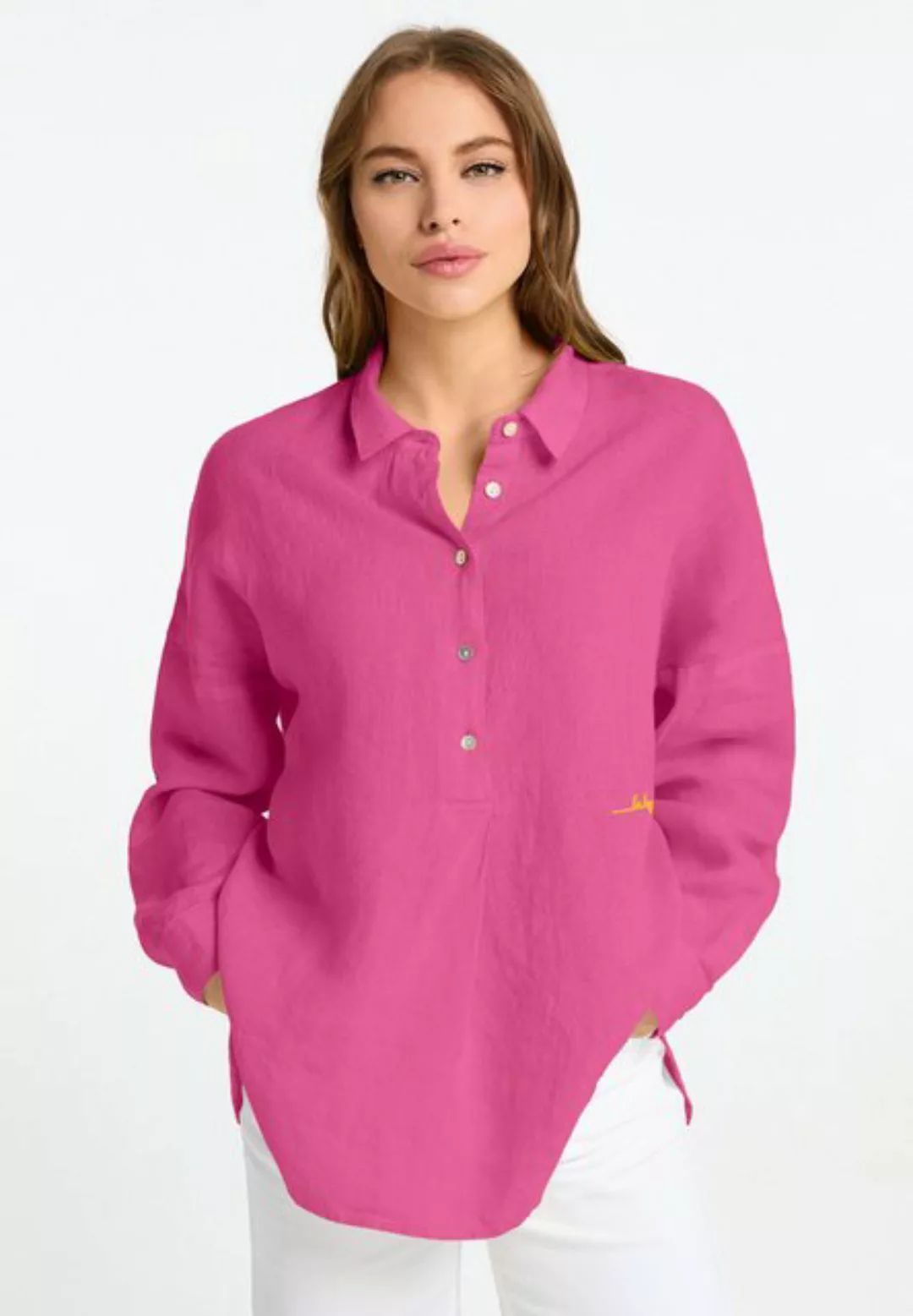 Frieda & Freddies NY Klassische Bluse Blouse mit Knopfleiste günstig online kaufen