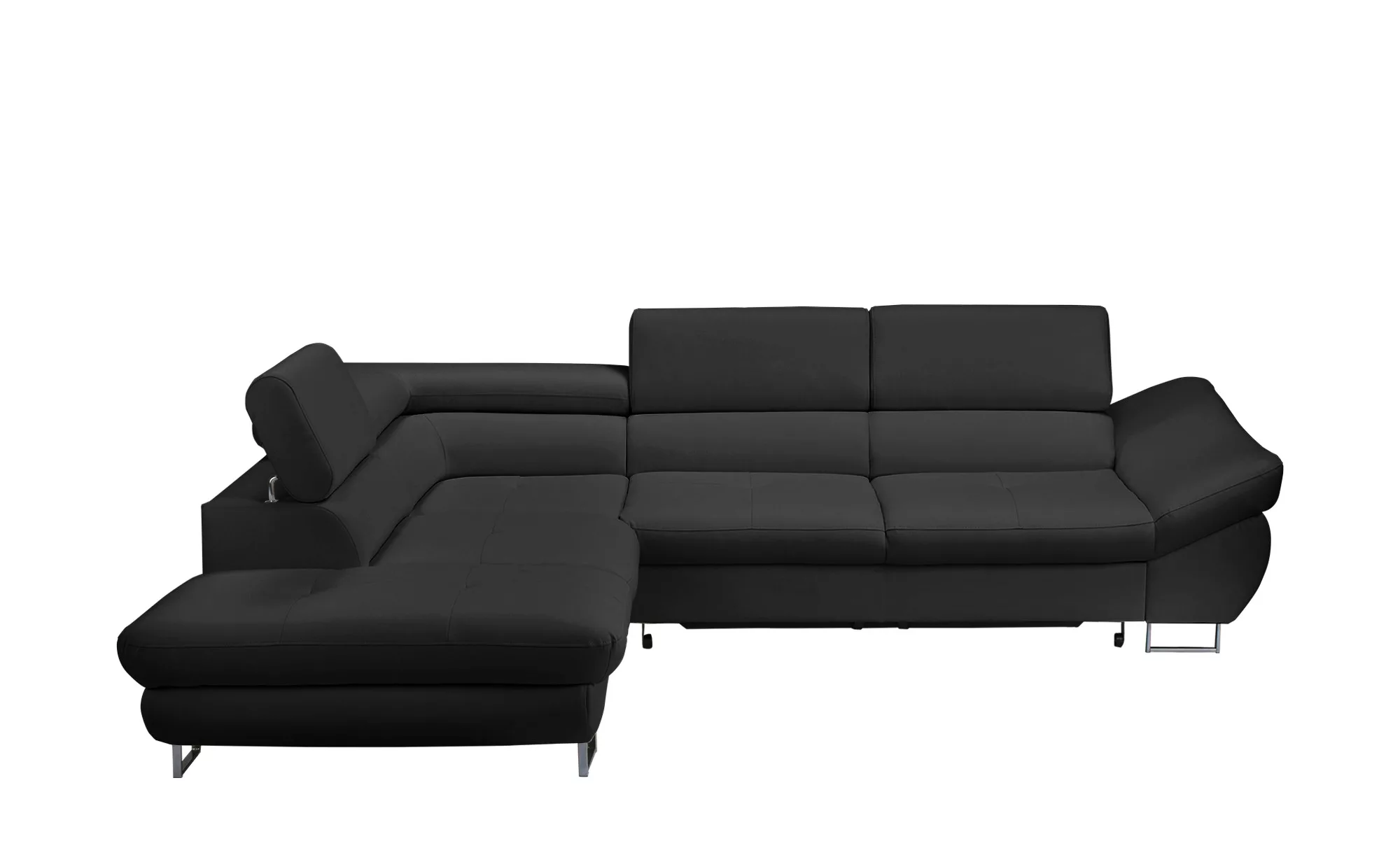 switch Ecksofa mit Funktion  Fabio - schwarz - Polstermöbel > Sofas > Eckso günstig online kaufen