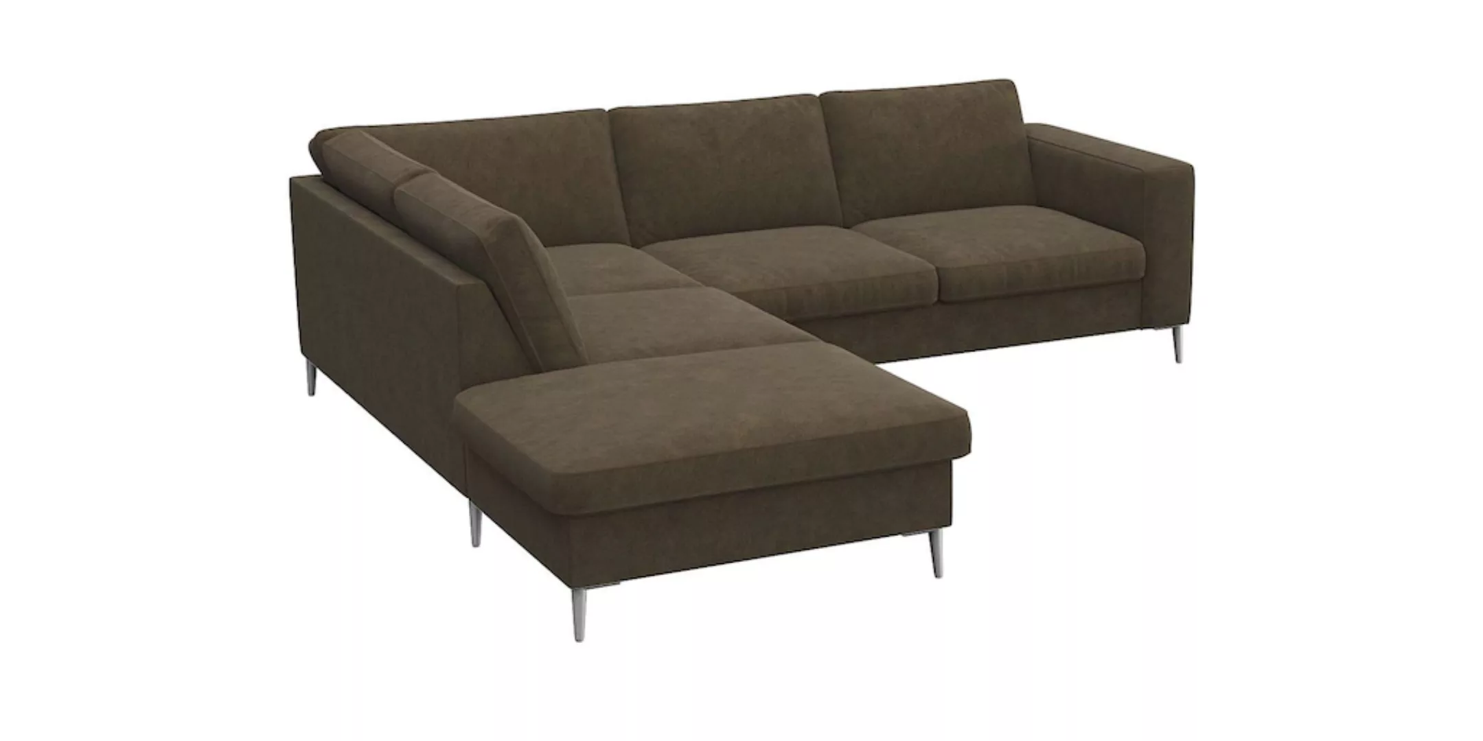 FLEXLUX Ecksofa »Fiore, super Sitzkomfort durch Kaltschaum im Sitz, L-Form« günstig online kaufen