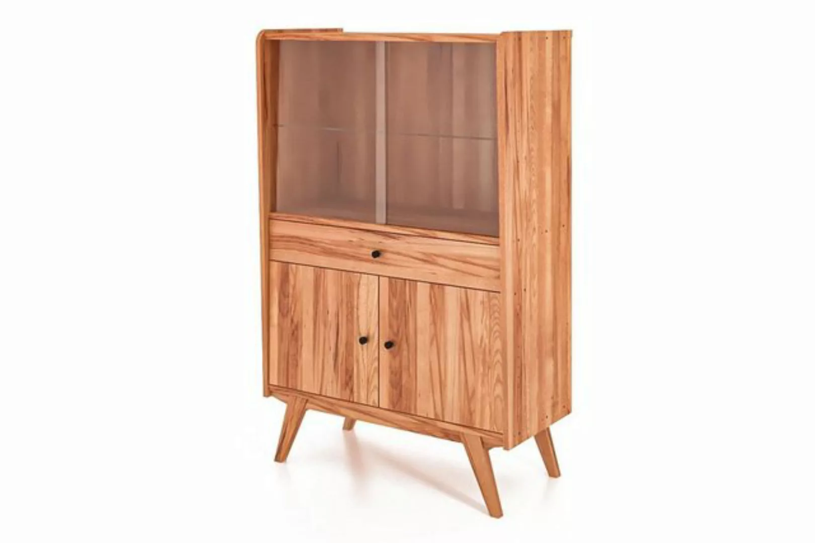 byoak Vitrine RETRO aus Massivholz, Naturgeölt günstig online kaufen