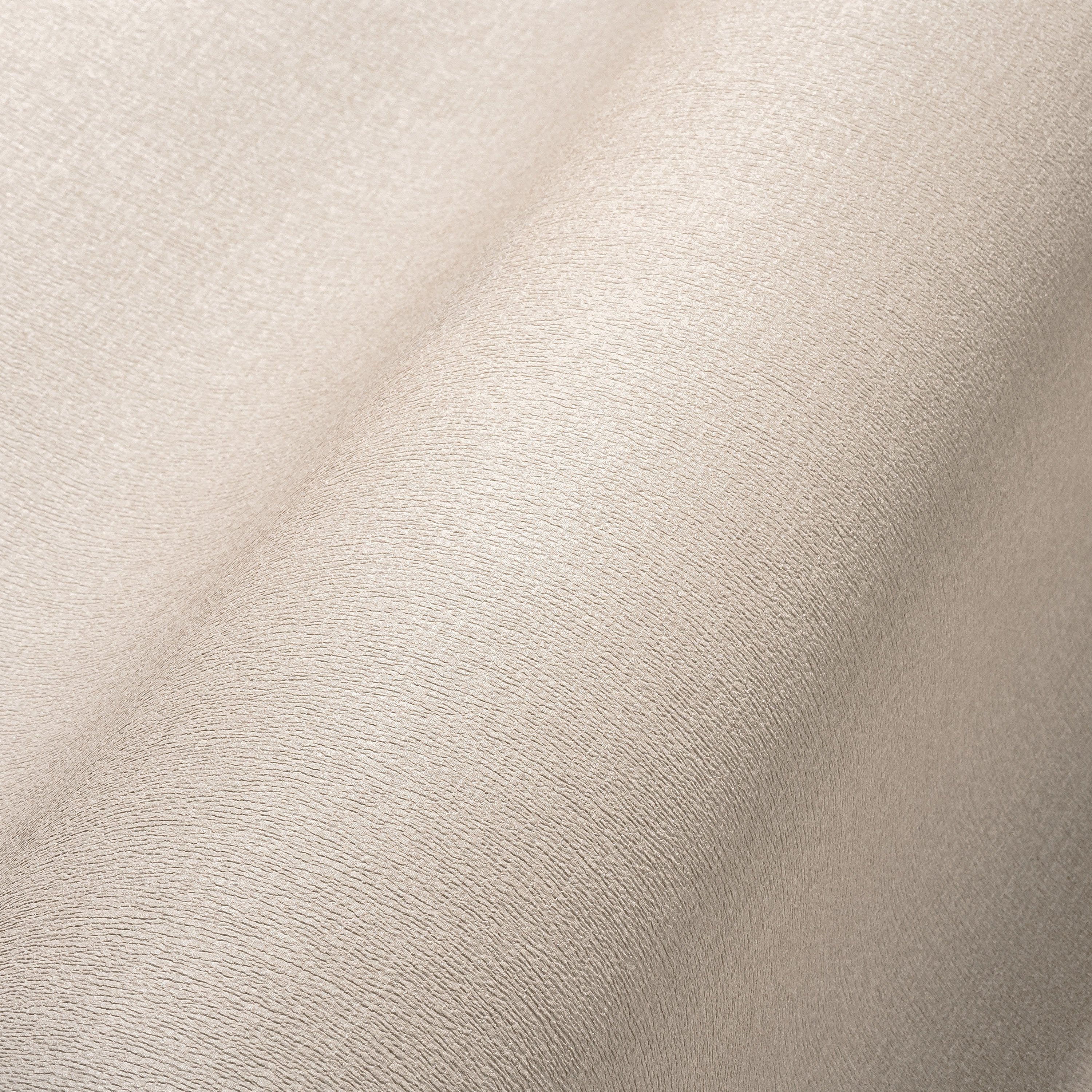 Bricoflor Vinyl Tapete Beige Uni Vliestapete in Textiloptik mit Struktur Ei günstig online kaufen