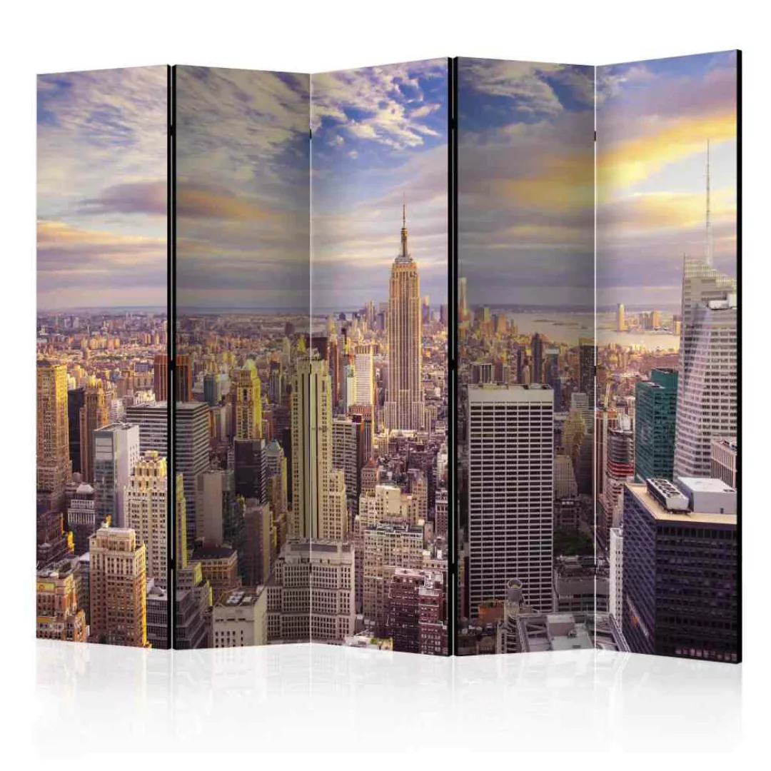 Paravent Trennwand im New York Style 5 teilig günstig online kaufen