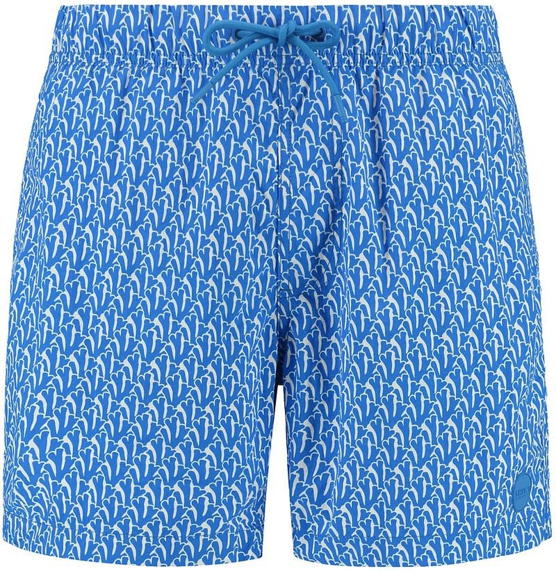Shiwi Badeshorts Nick Wavy Coral Blau - Größe L günstig online kaufen