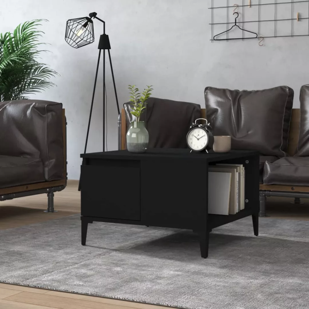 Vidaxl Couchtisch Schwarz 55x55x36,5 Cm Holzwerkstoff günstig online kaufen