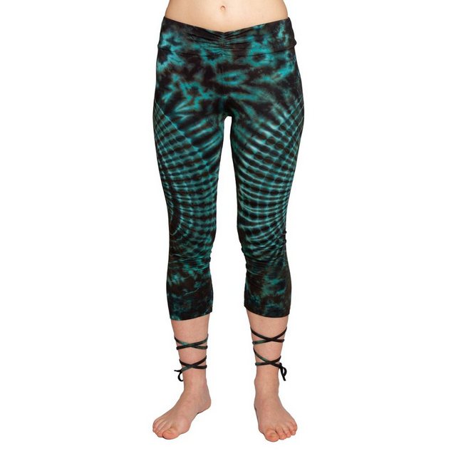 PANASIAM Leggings Unikat Lace-up Batik 3/4 Leggings aus natürlicher Viskose günstig online kaufen