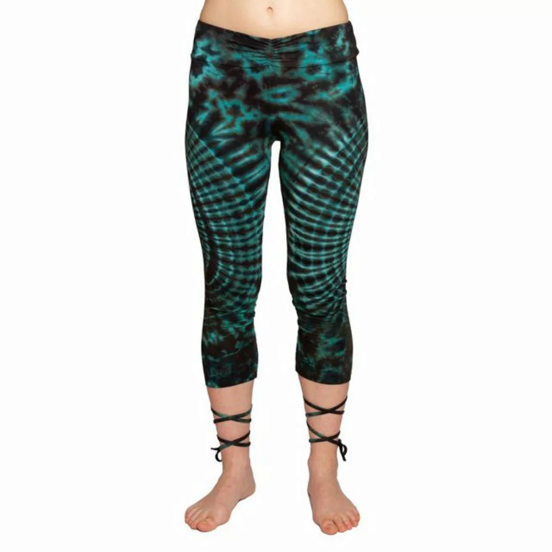 PANASIAM Leggings Unikat Lace-up Batik 3/4 Leggings aus natürlicher Viskose günstig online kaufen