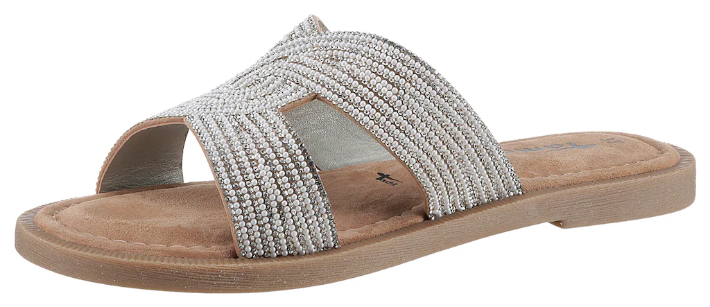 Tamaris Pantolette, Blockabsatz, Festtagsschuh, Sommerschuh in funkelnder O günstig online kaufen