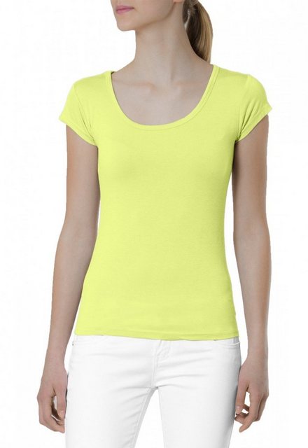 Caspar T-Shirt MUSE SRT005 klassisches Damen Basic kurzarm Shirt günstig online kaufen