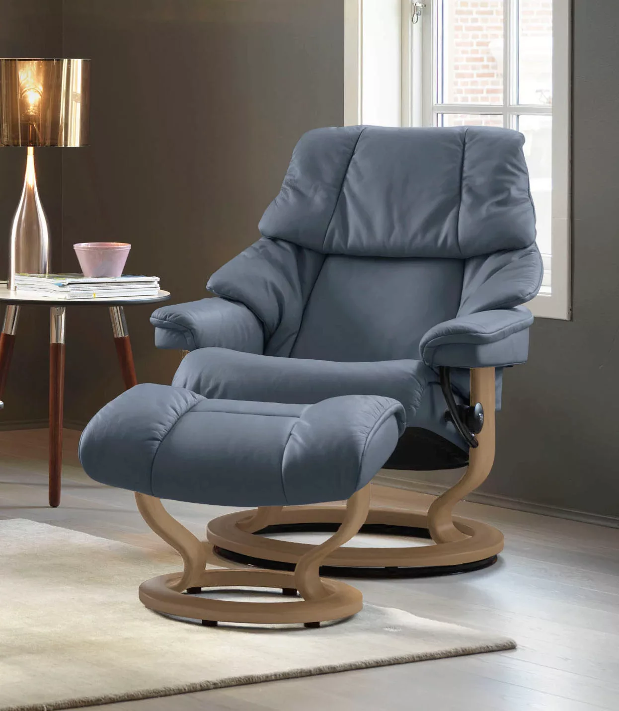 Stressless Relaxsessel "Reno", (Set, Relaxsessel mit Hocker), mit Hocker, m günstig online kaufen