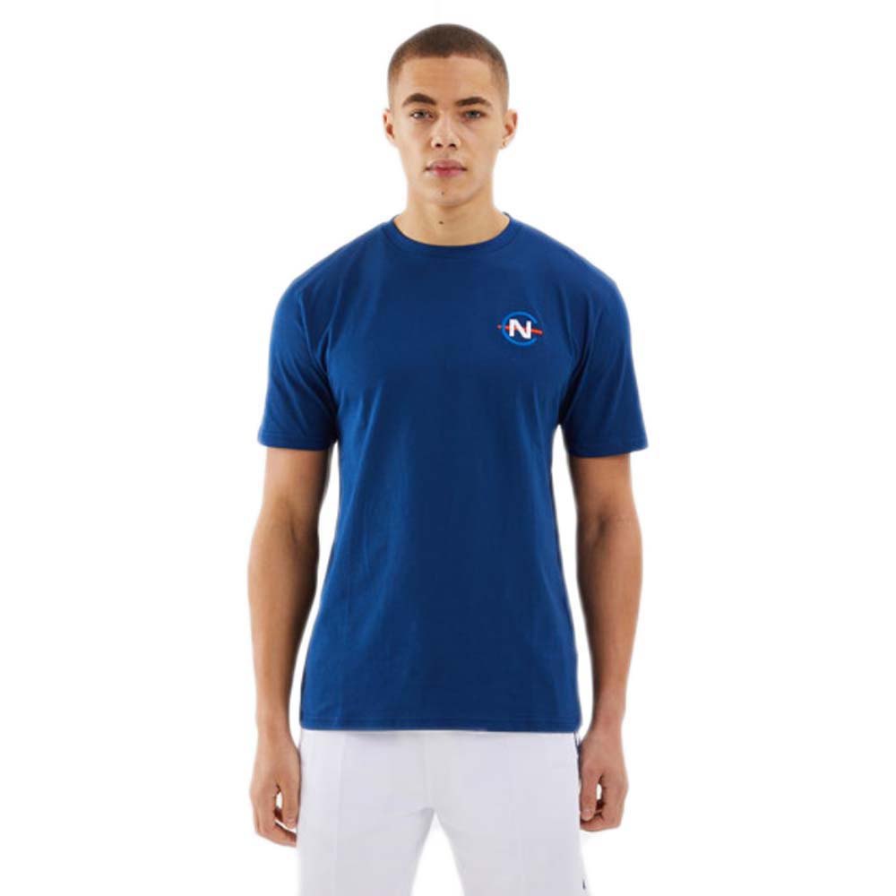 Nautica Patroon T-shirt M Navy günstig online kaufen