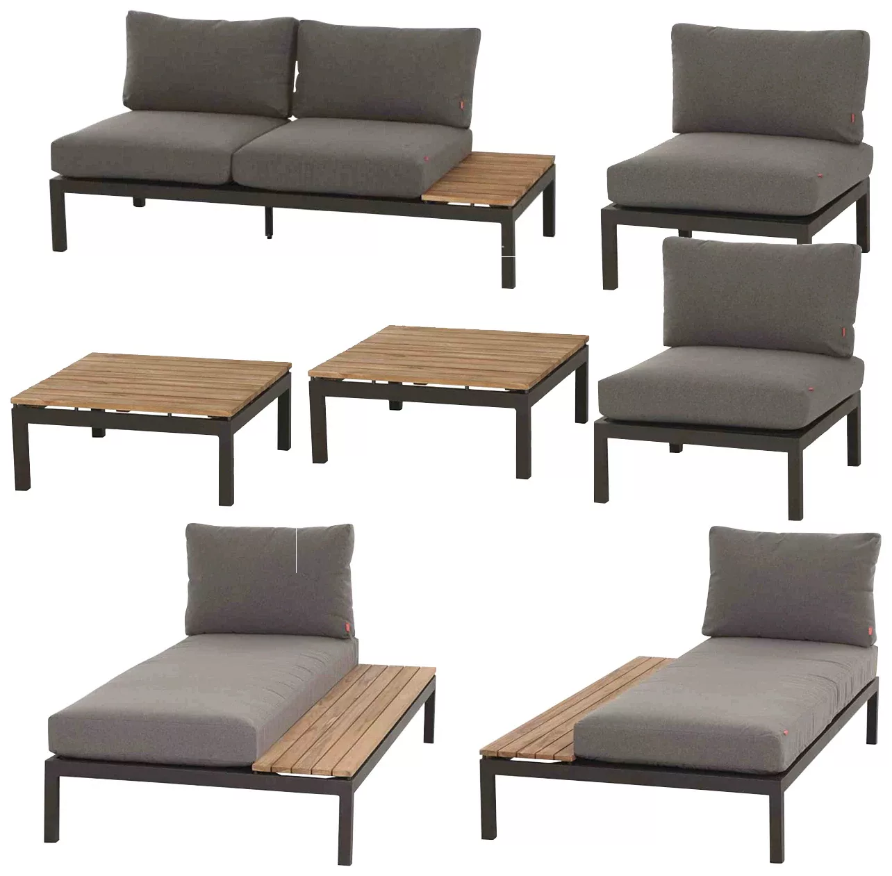 Siena Garden Gartenlounge-Set "Alvida", (7 tlg.) günstig online kaufen