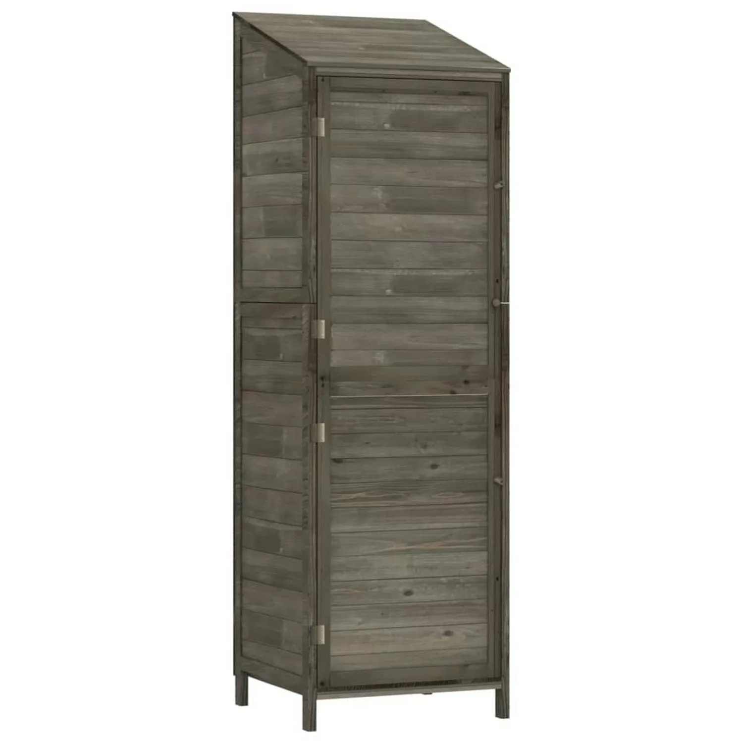 vidaXL Geräteschuppen Anthrazit 55x52x174,5 cm Massivholz Tanne 1156737 günstig online kaufen