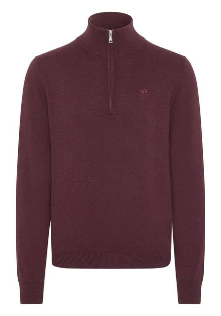 Polo Sylt Strickpullover mit kurzem Zipper günstig online kaufen