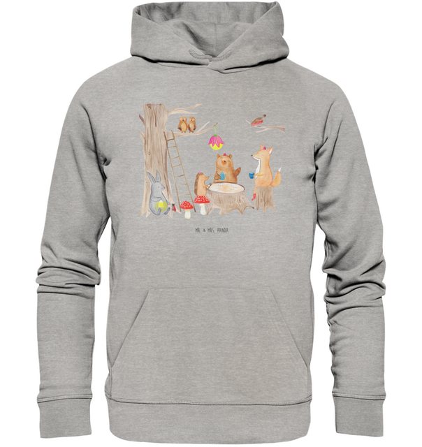 Mr. & Mrs. Panda Hoodie Größe L Waldtiere Picknick - Heather Grey - Geschen günstig online kaufen