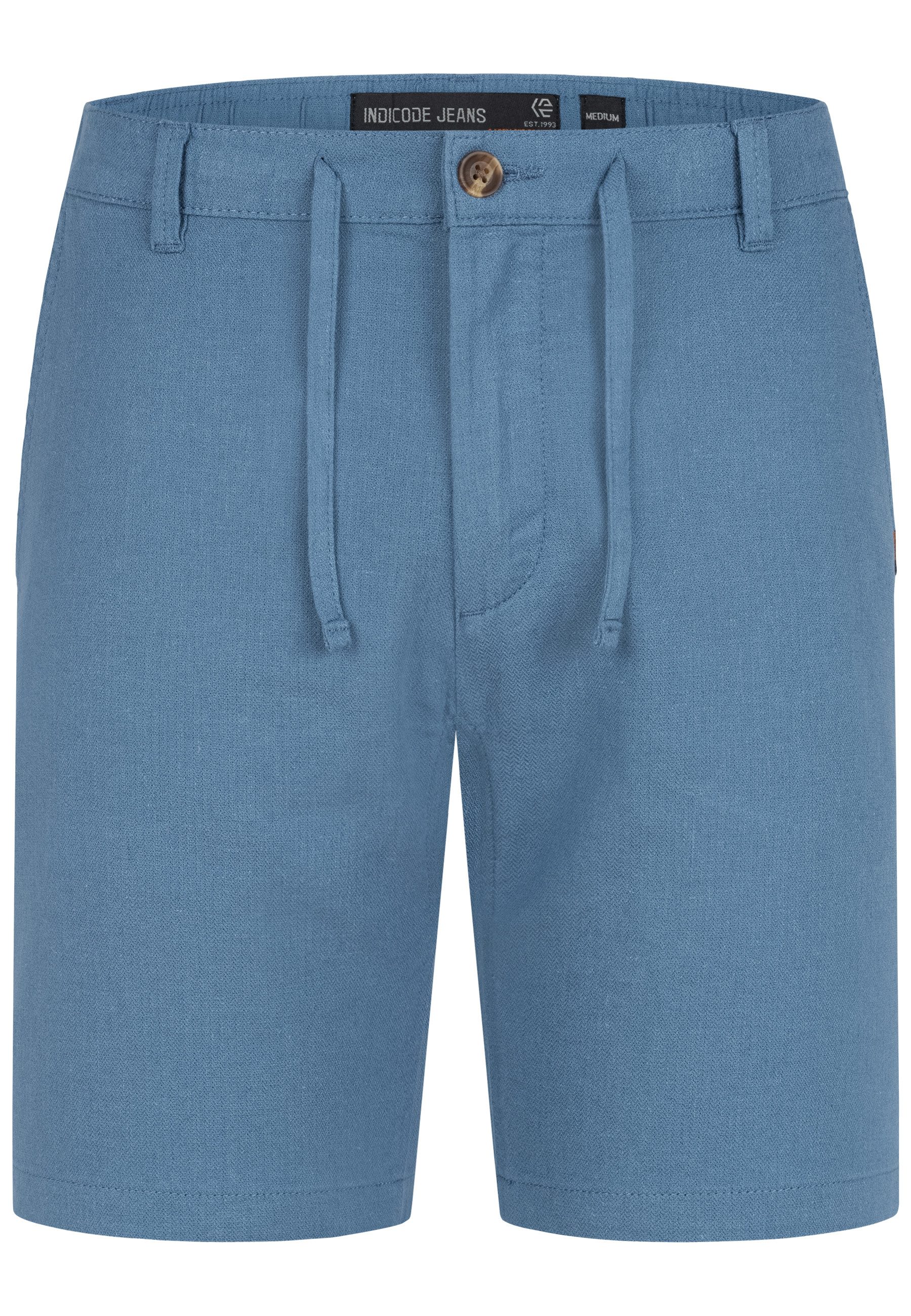 Indicode Chinoshorts INErwil aus Leinen-Mix mit günstig online kaufen