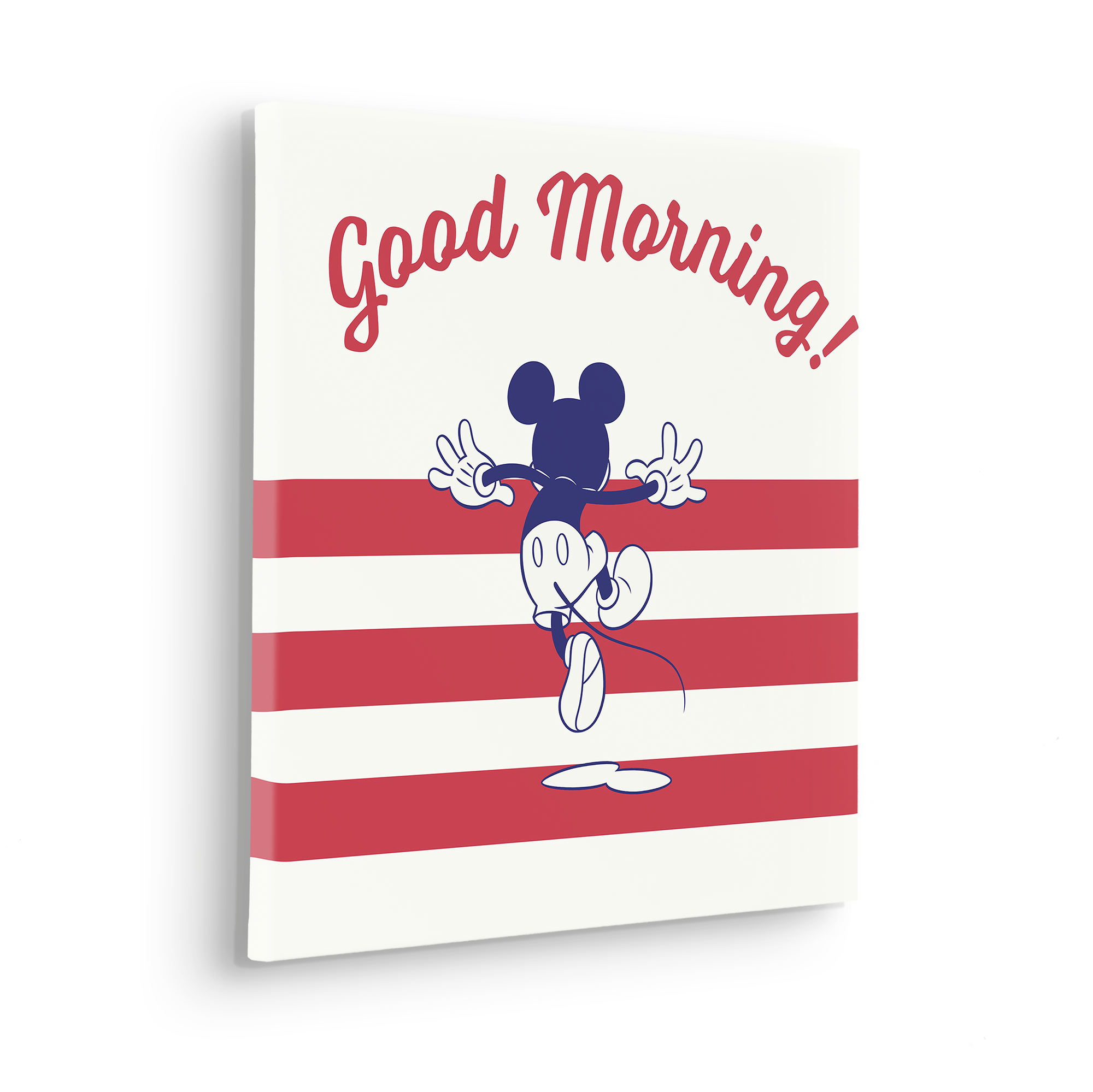 Komar Leinwandbild "Mickey Good Morning - Größe 40 x 40 cm", Natur, (1 St.) günstig online kaufen