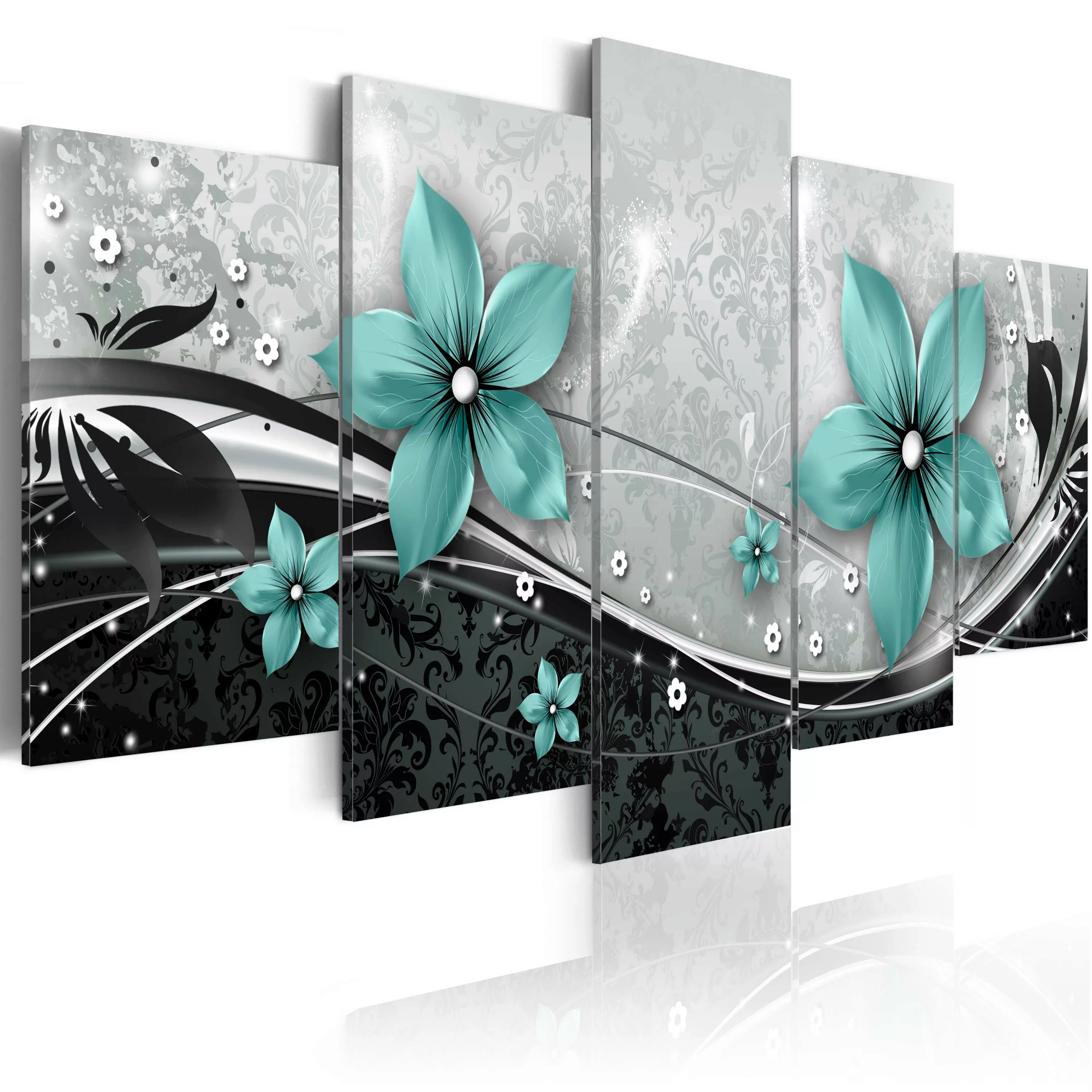 Wandbild - Turquoise flower of night günstig online kaufen