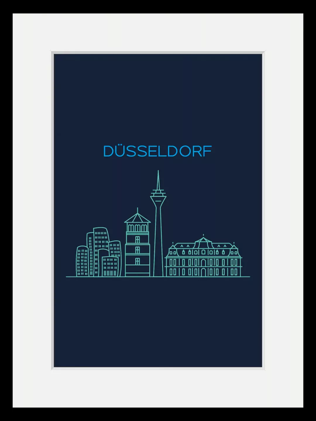 queence Bild "Düsseldorf Sightseeing", Städte-Stadt-Deutschland-Gebäude-Sch günstig online kaufen