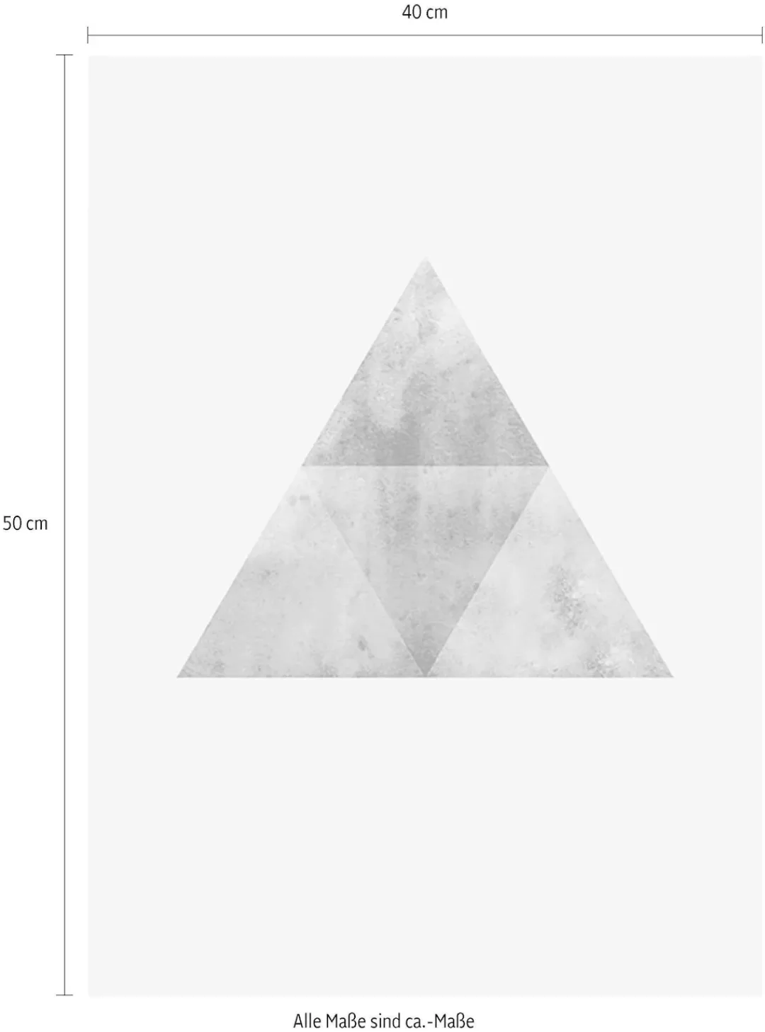 Komar Poster "Triangles Top Blue", Formen-Kunst, (1 St.) günstig online kaufen