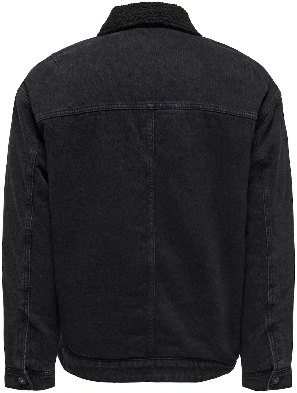 ONLY & SONS Jeansjacke "ONSRICK OVZ BLACK 6942 TEDDY DNM JACKET" günstig online kaufen