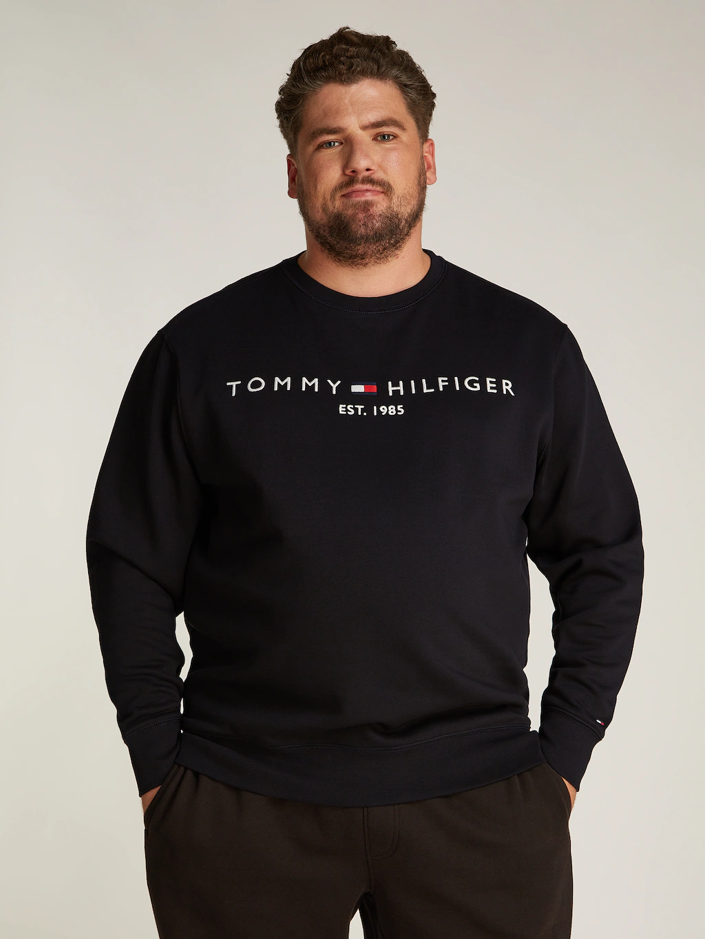 Tommy Hilfiger Big & Tall Sweatshirt BT-TOMMY LOGO SWEATSHIRT-B in Großen G günstig online kaufen