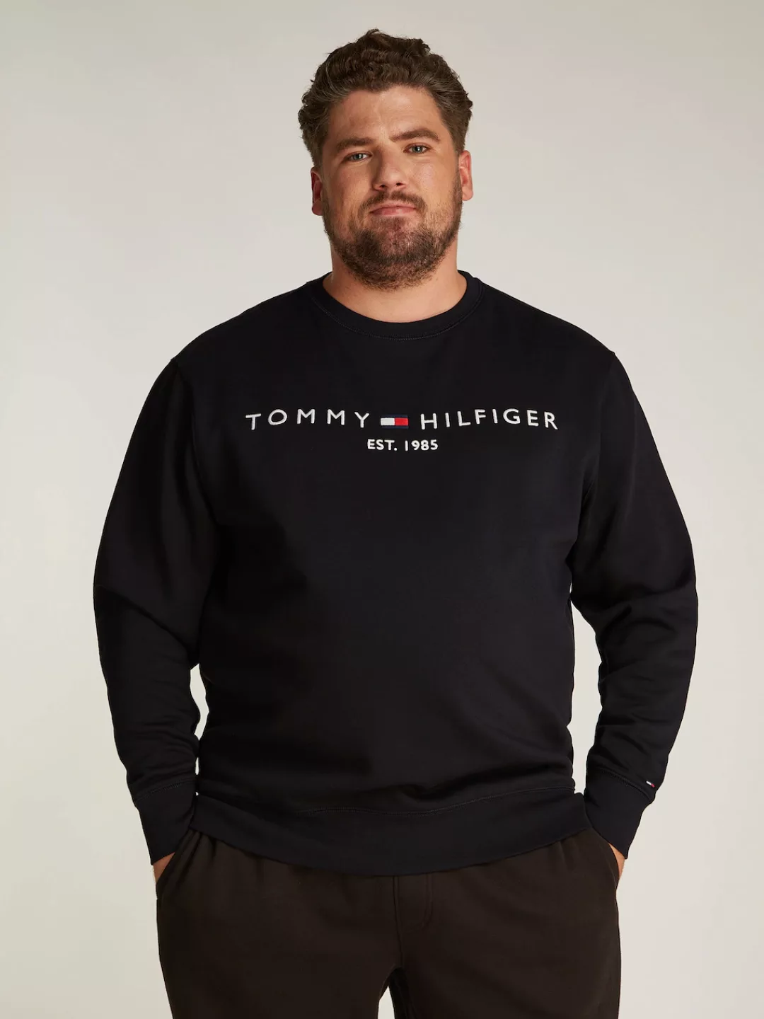 Tommy Hilfiger Big & Tall Sweatshirt "BT-TOMMY LOGO SWEATSHIRT-B", in Große günstig online kaufen