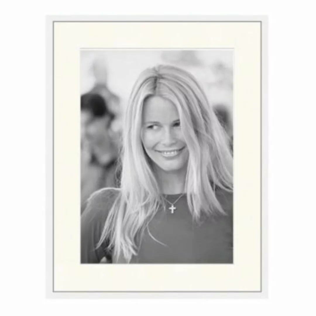 Any Image Wandbild Claudia Schiffer weiß Gr. 40 x 50 günstig online kaufen