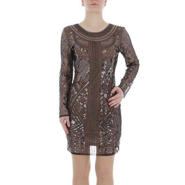 Ital-Design Partykleid Damen Party & Clubwear Pencil (86365302) Pailletten günstig online kaufen